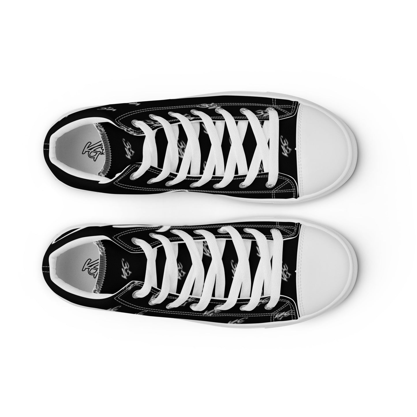 (New) KGE Unltd Black 24's Men’s high top canvas shoes