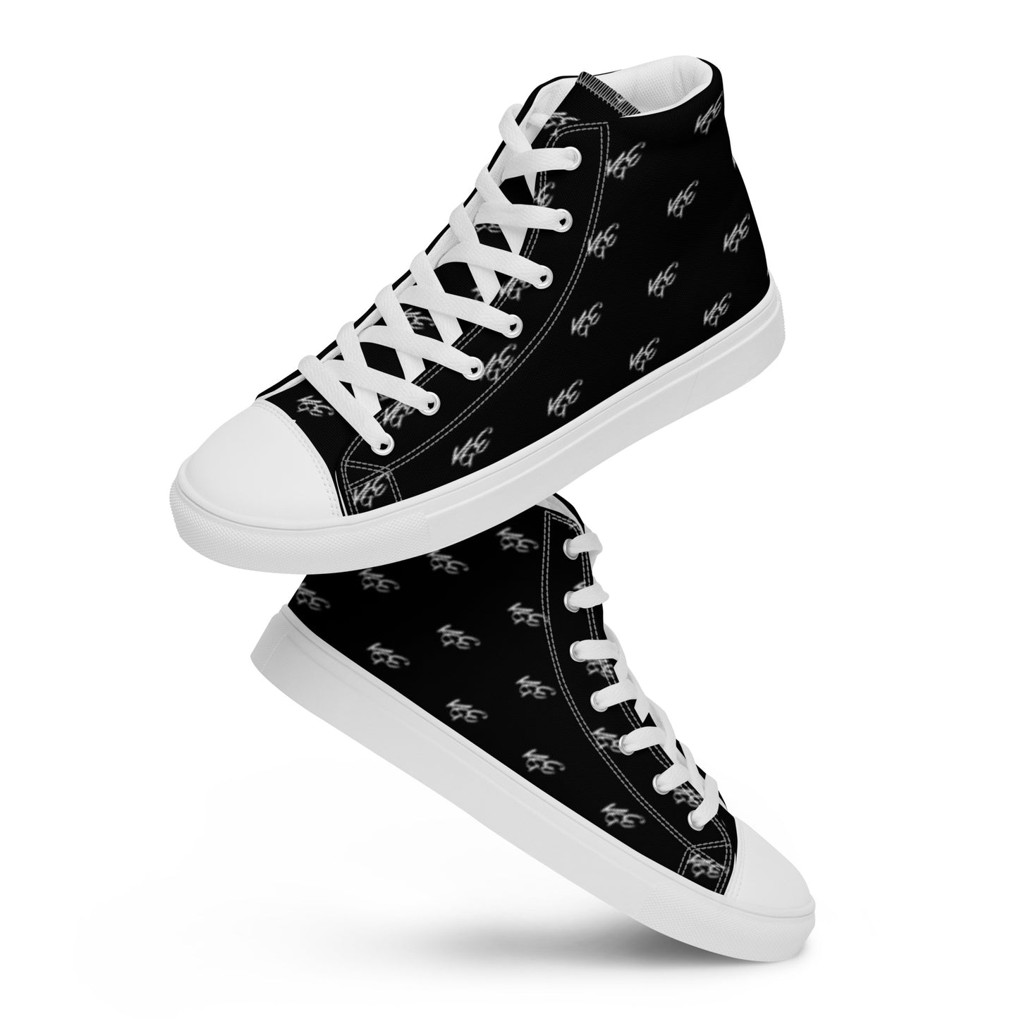 (New) KGE Unltd Black 24's Men’s high top canvas shoes