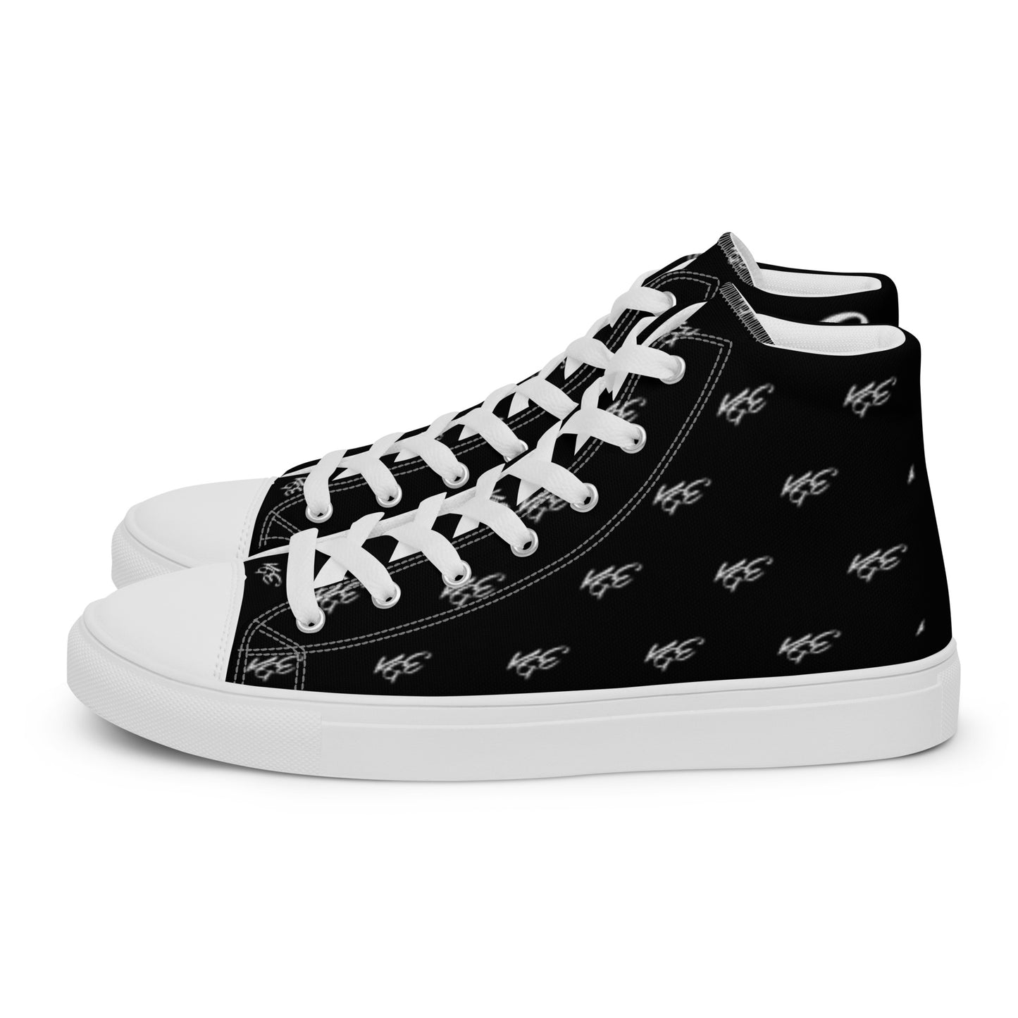 (New) KGE Unltd Black 24's Men’s high top canvas shoes