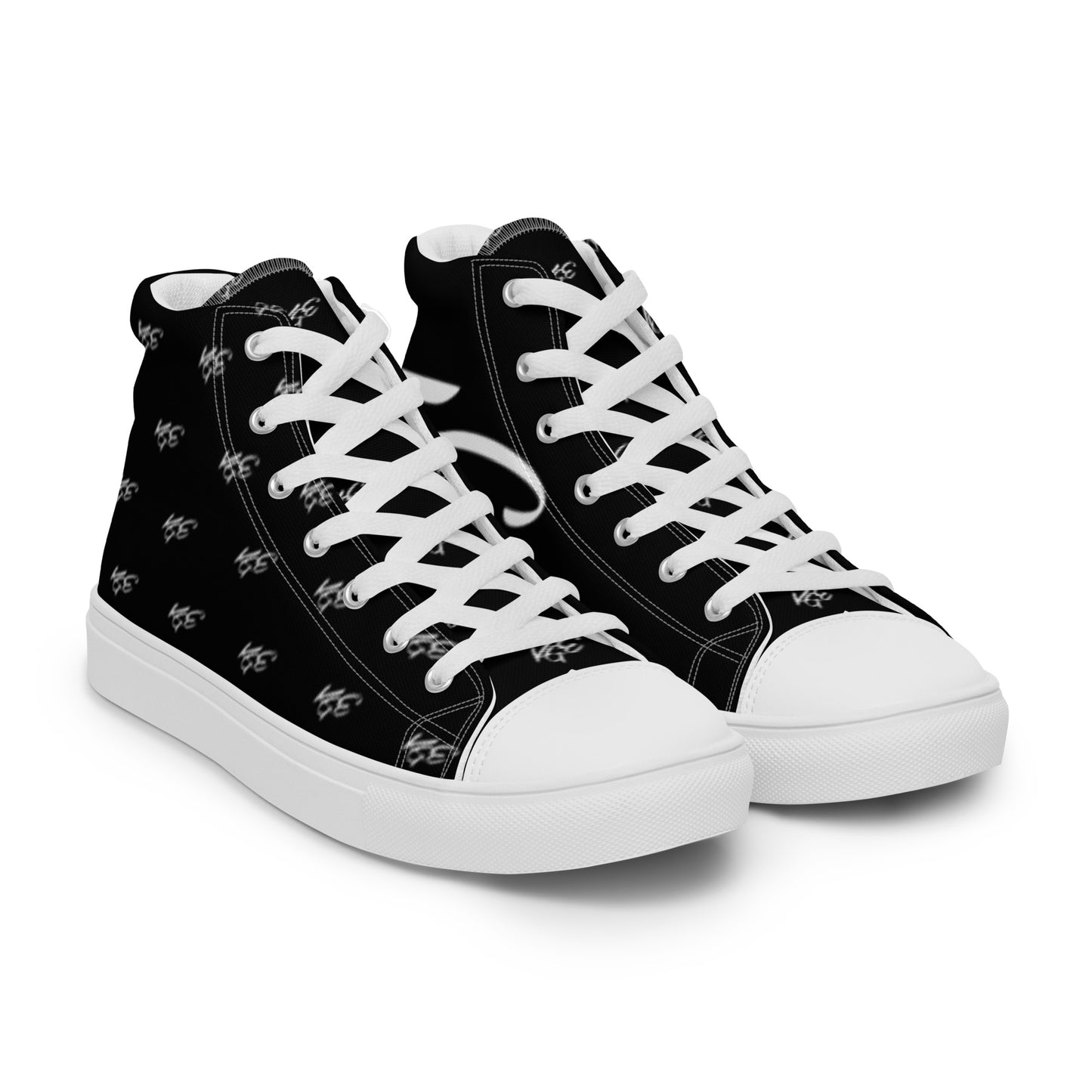 (New) KGE Unltd Black 24's Men’s high top canvas shoes