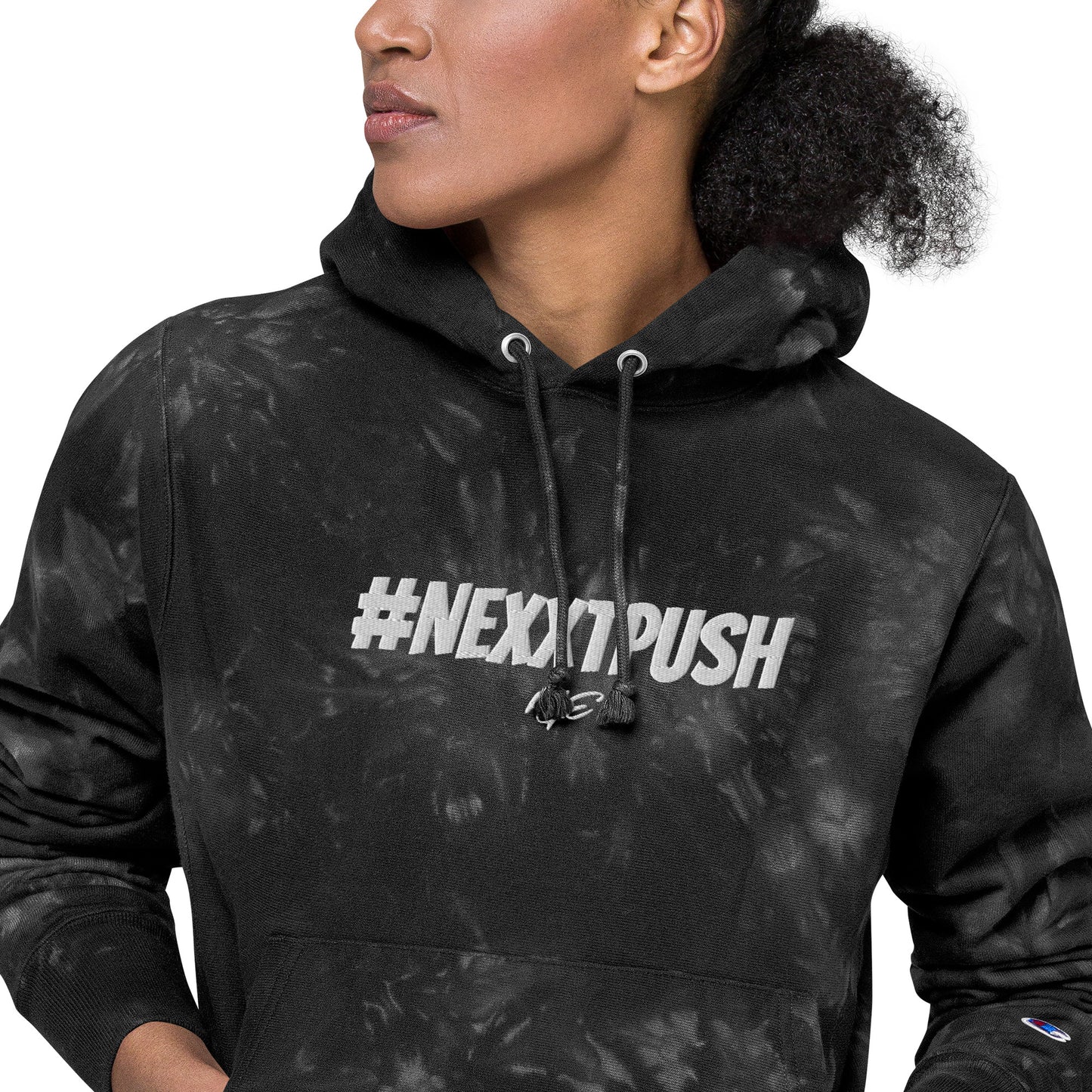 #Nexxtpush Champion heavyweight tie-dye hoodie