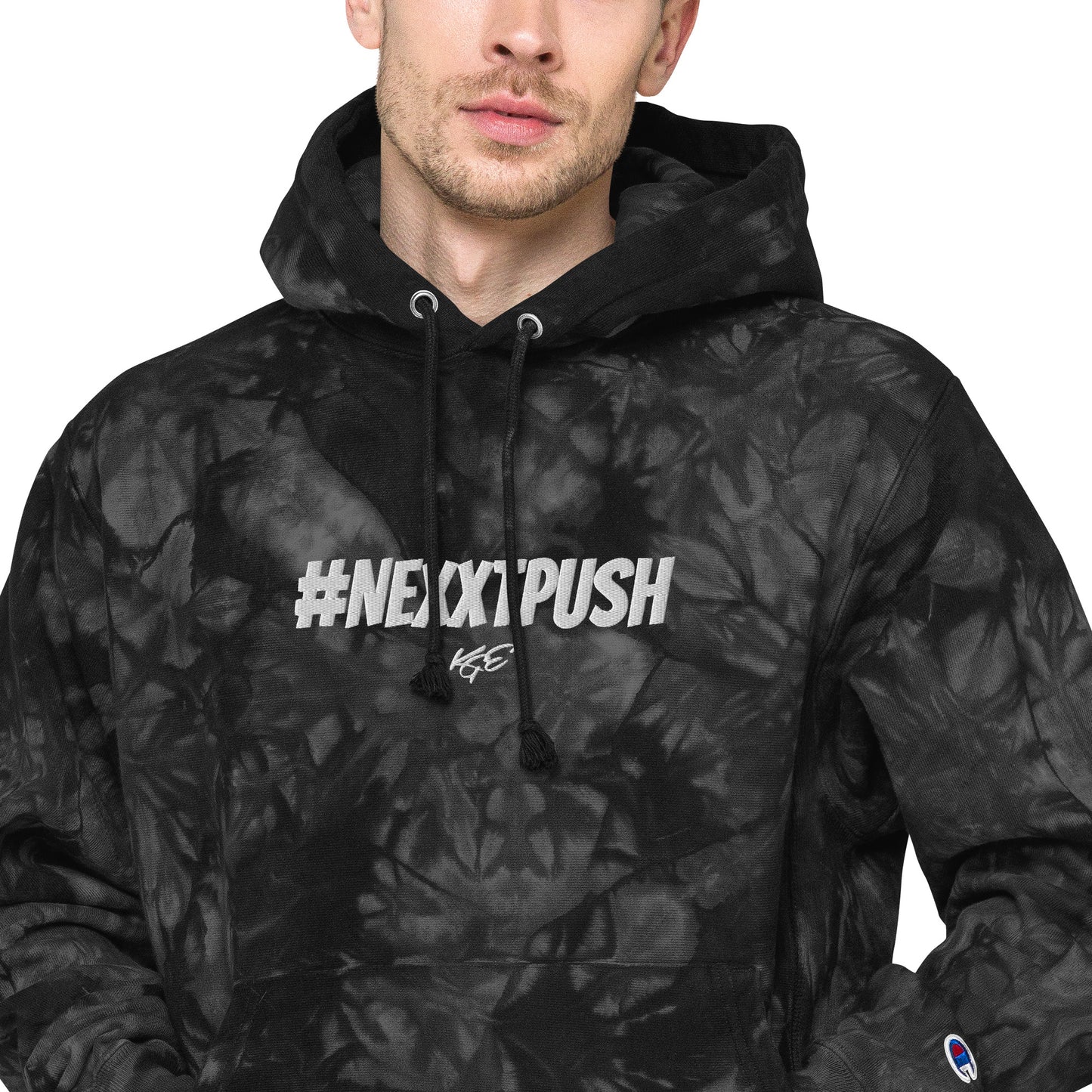 #Nexxtpush Champion heavyweight tie-dye hoodie