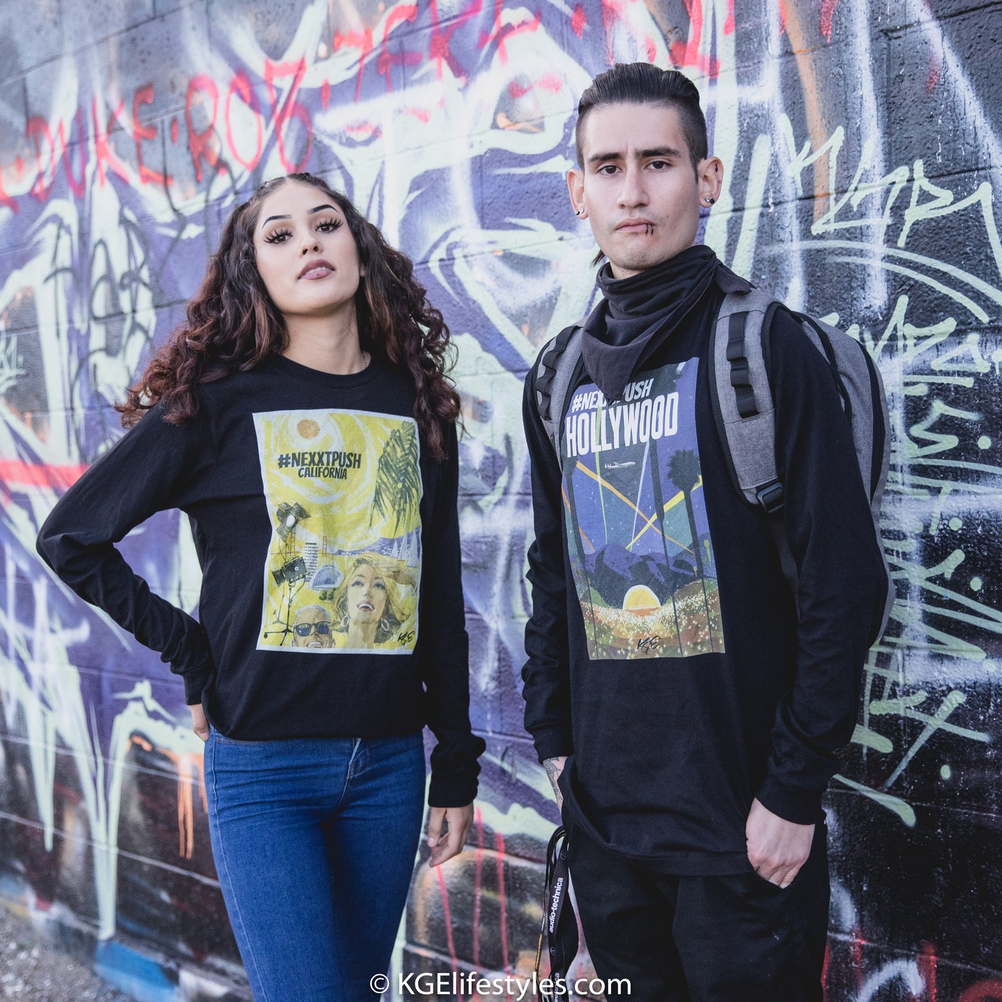 #Nextpush - Vintage California | Soft-Fit Long Sleeve Tee