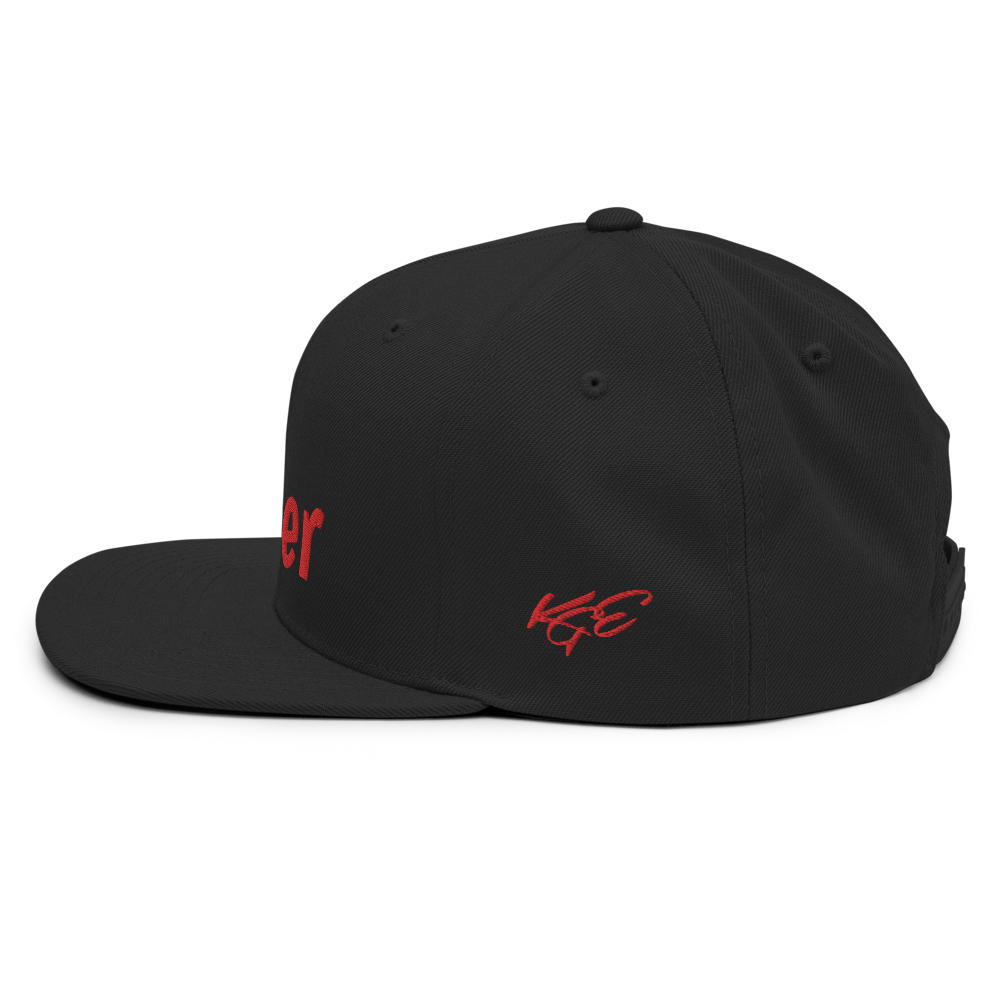 (New) Hi Hater - Red Embroidered Snapback