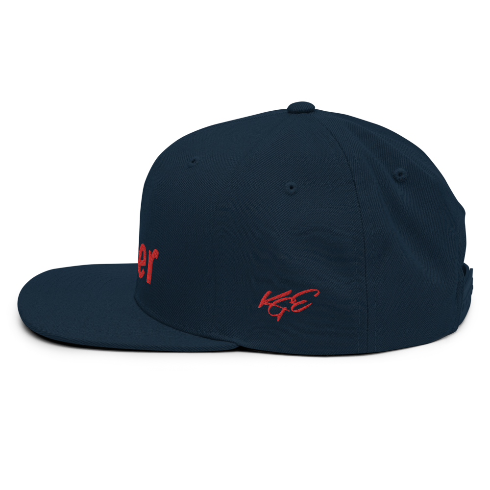 (New) Hi Hater - Red Embroidered Snapback