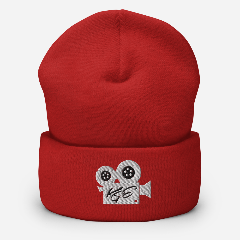 (NEW) KGE WT Movie Camera Cuffed Beanie