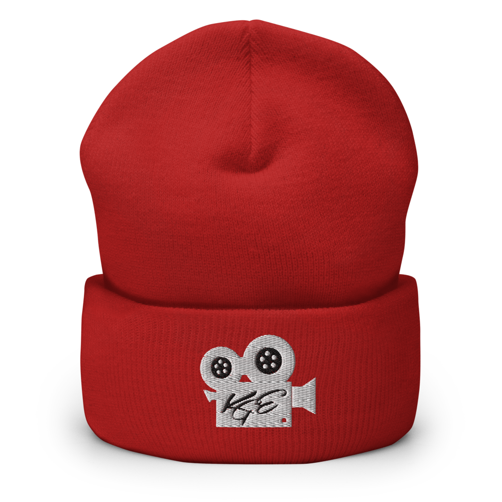 (NEW) KGE WT Movie Camera Cuffed Beanie