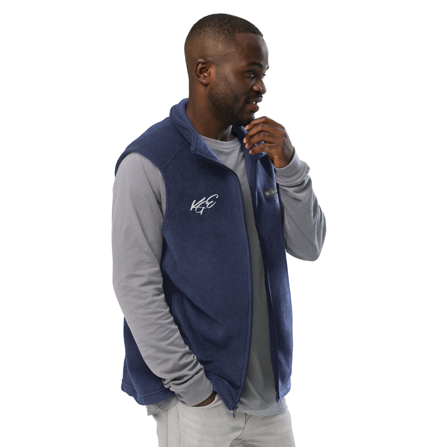 KGE Unlid Men’s Columbia fleece vest Sizes (Sizes S-3XL)