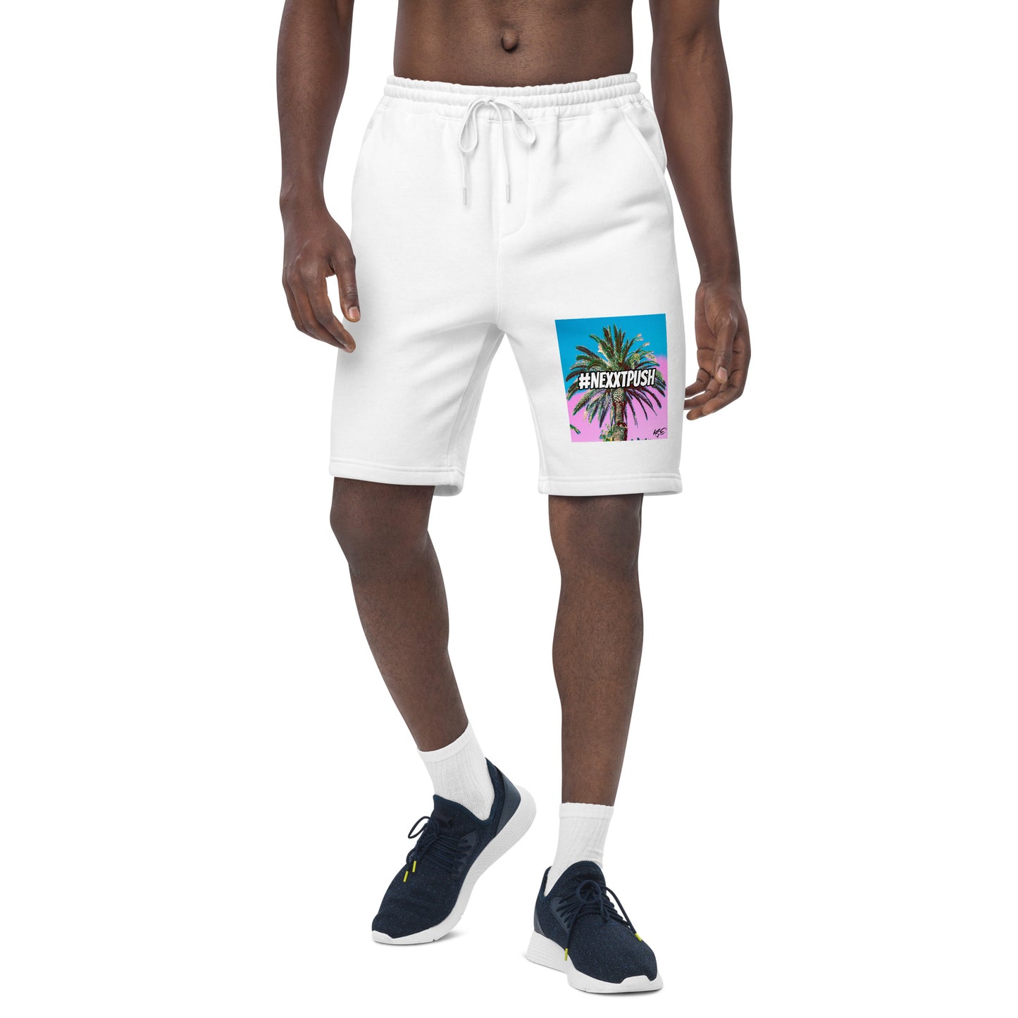 #Nexxtpush Palm Paradise Men's fleece shorts
