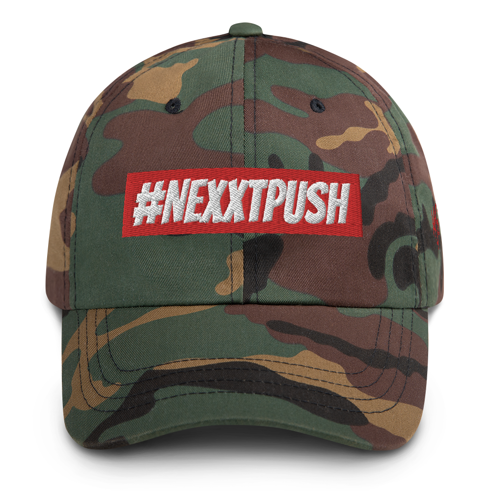 Nexxtpush Red Bar Dad hat