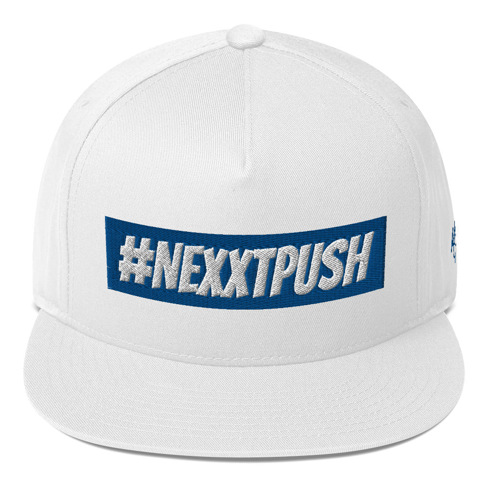 #Nexxtpush Blue bar Flat Bill Snapback