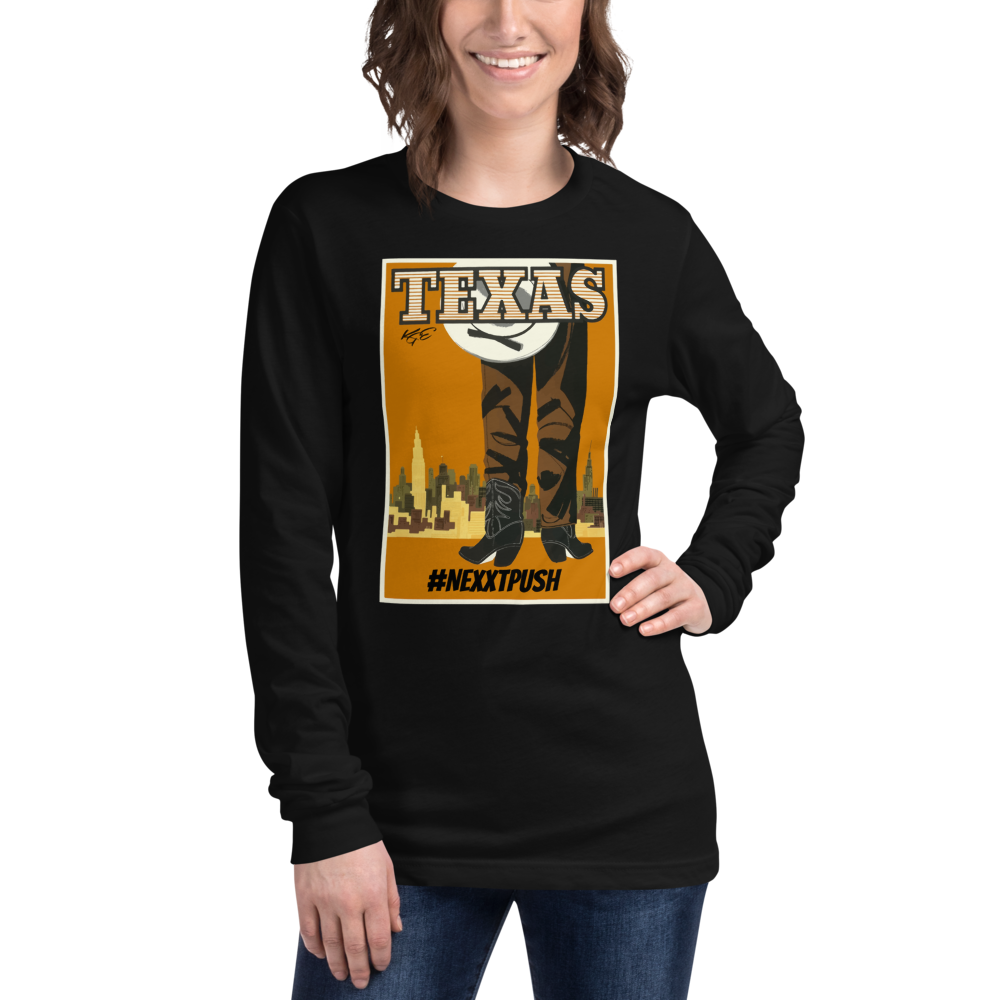 #Nextpush - Vintage Texas | Soft-Fit Long Sleeve Tee