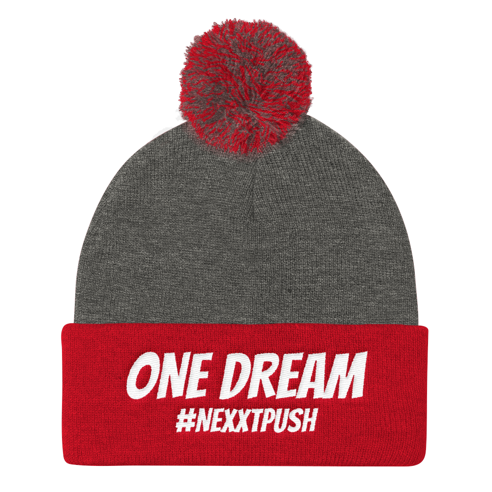 One Dream #Nexxtpush Pom-Pom Beanie