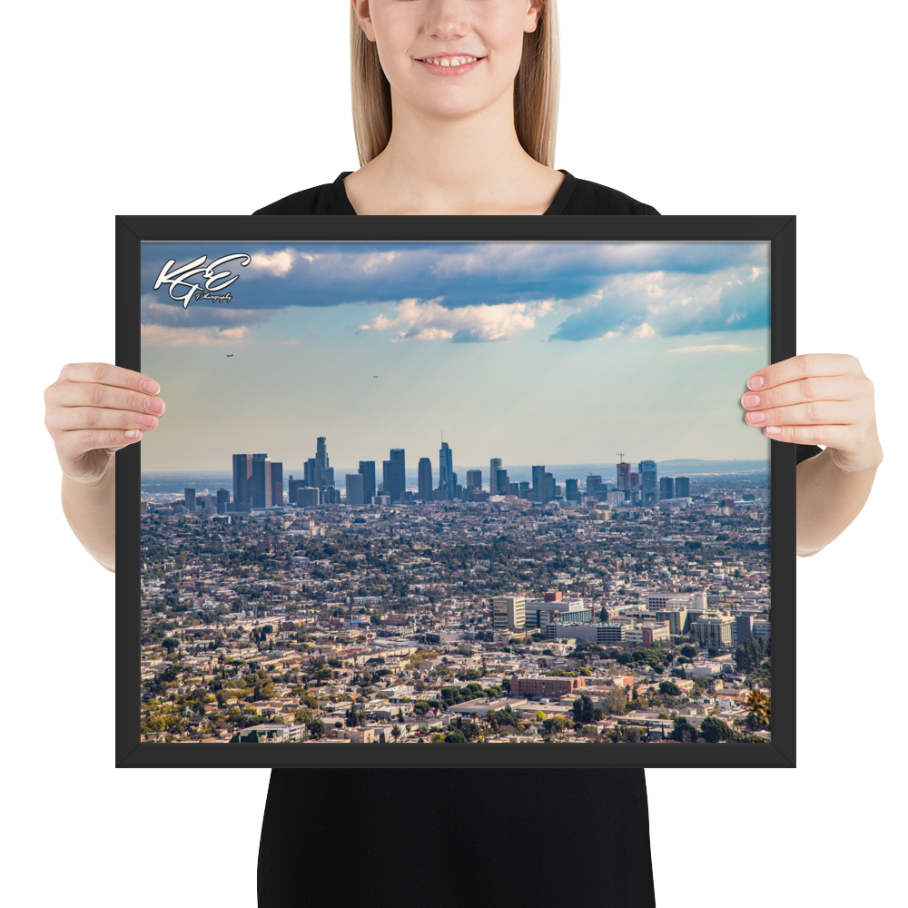 Los Angeles Framed Photo Paper Poster By KGE Photography