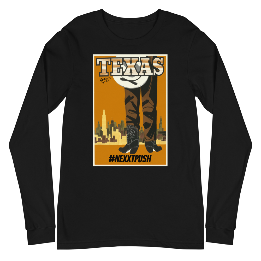 #Nextpush - Vintage Texas | Soft-Fit Long Sleeve Tee