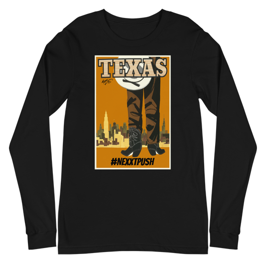 #Nextpush - Vintage Texas | Soft-Fit Long Sleeve Tee