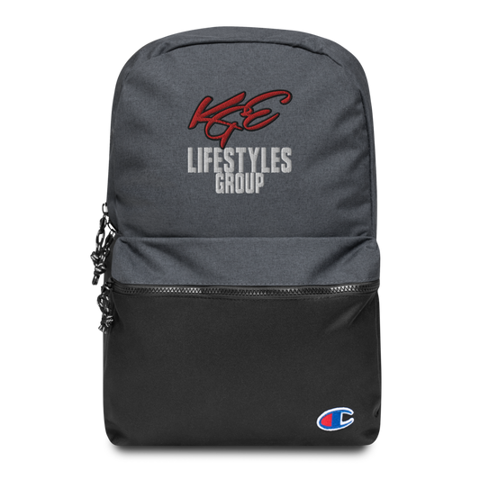 CHAMPION II - KGE LIFESTYLES GROUP'S EMBROIDERED BACKPACK - Limited Edition