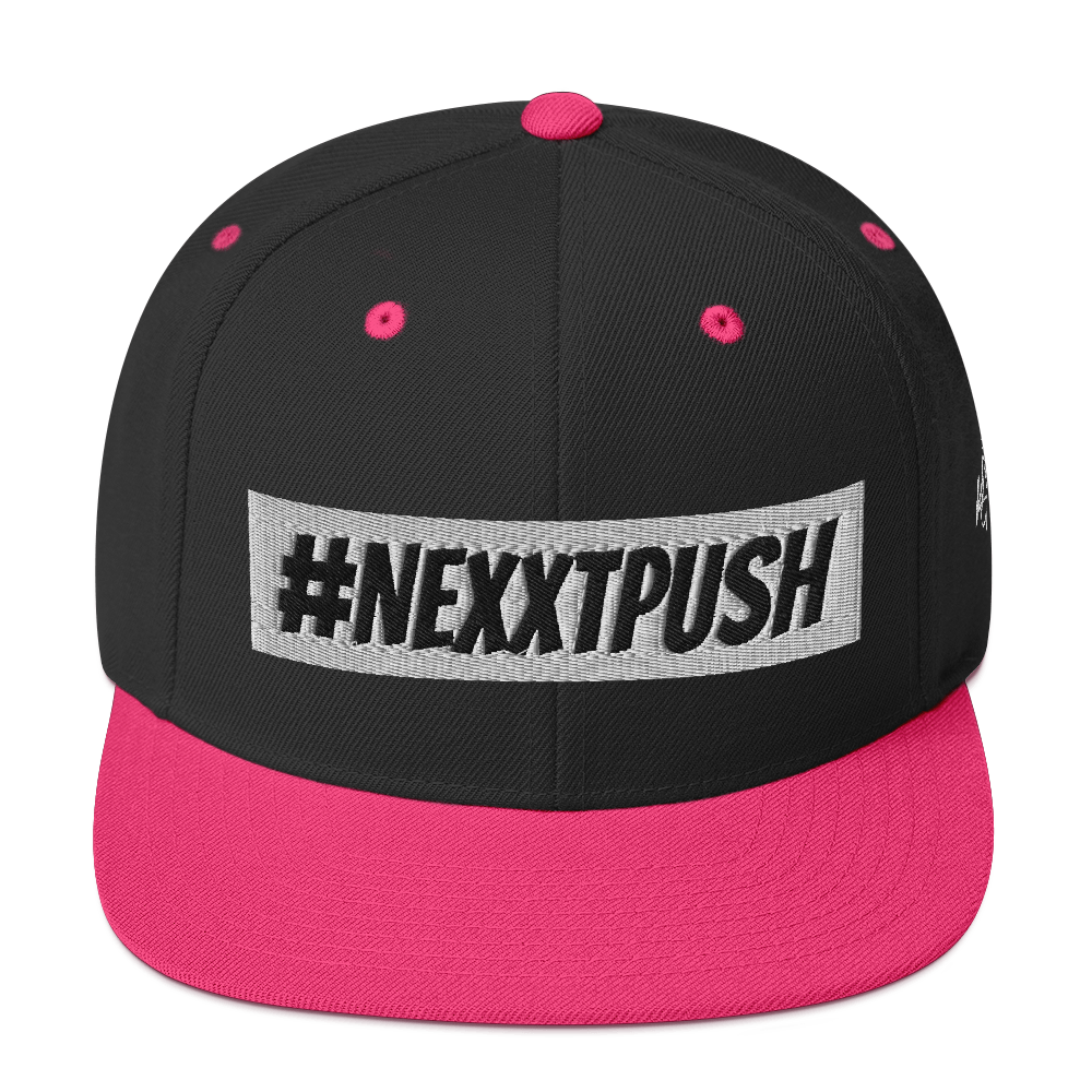 #Nexxtpush White Bar Snapback