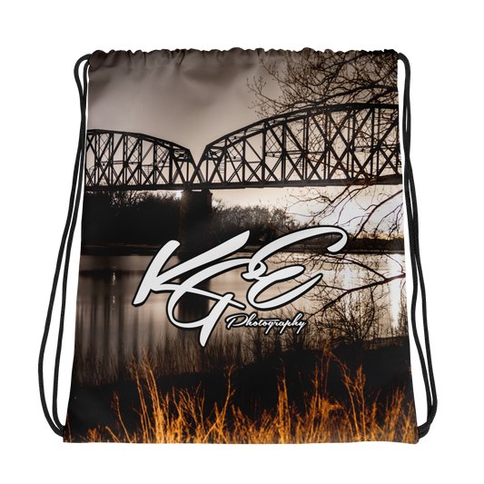 KGE Photography Bis-Man North Dakota Drawstring bag