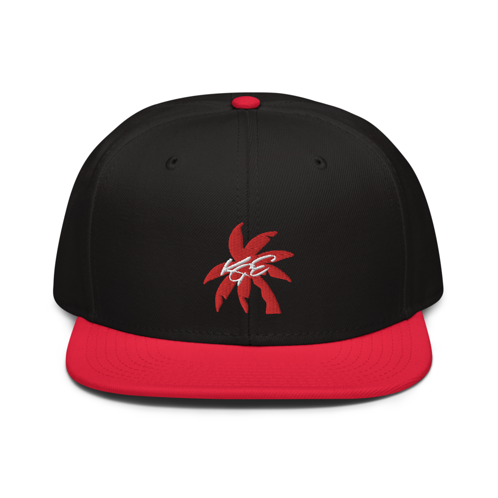 (new) Red KGE Palm Paradise Otto Snapback Hat