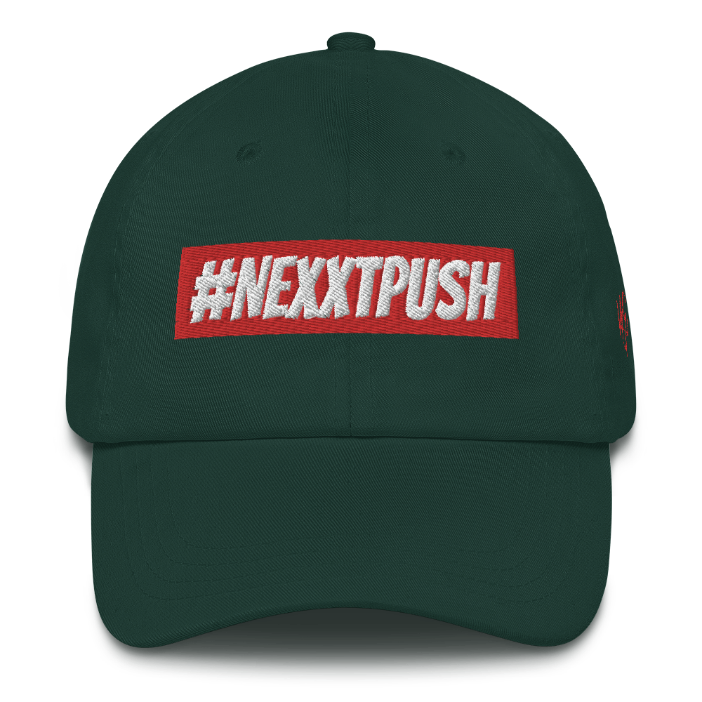 Nexxtpush Red Bar Dad hat