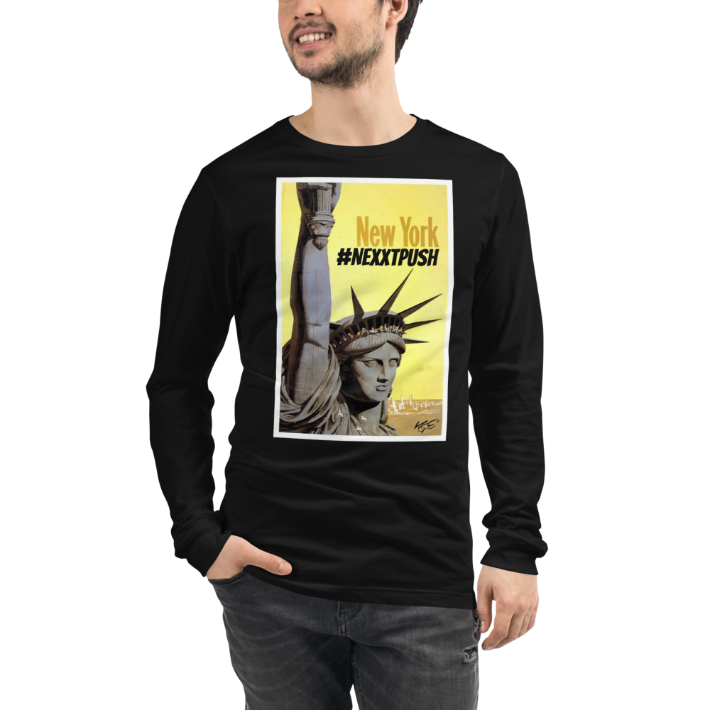 #Nextpush - Vintage New York | Soft-Fit Long Sleeve Tee