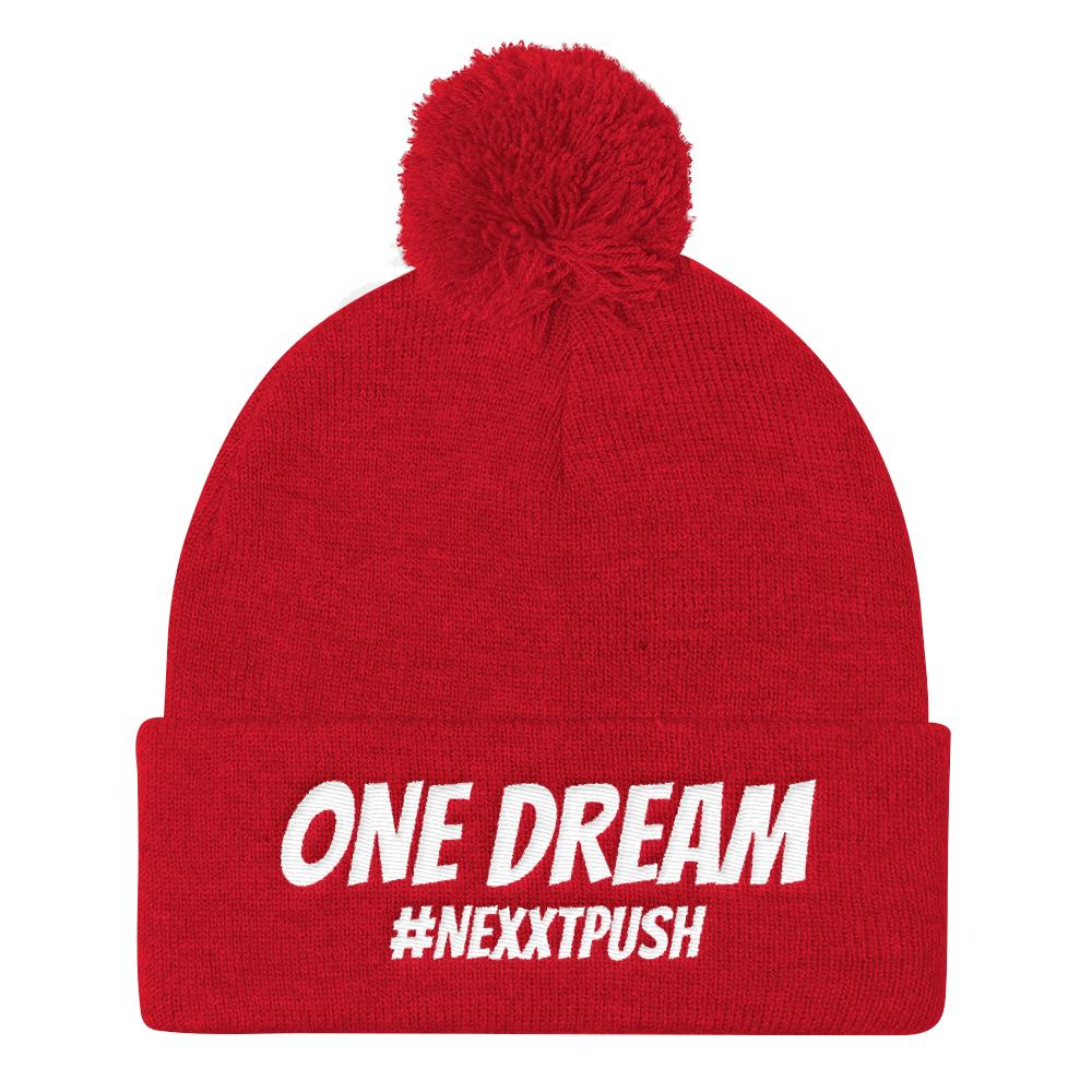 One Dream #Nexxtpush Pom-Pom Beanie