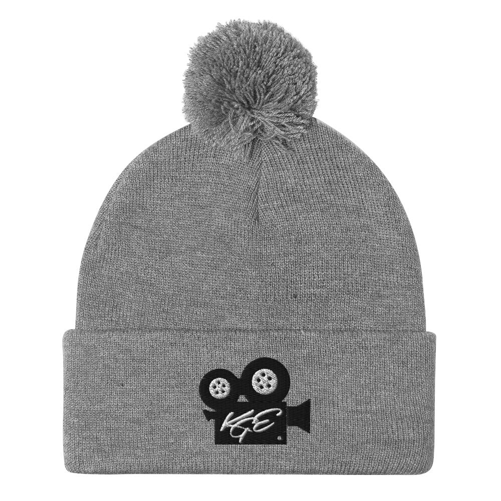(NEW) KGE BK Movie Camera Pom-Pom Beanie