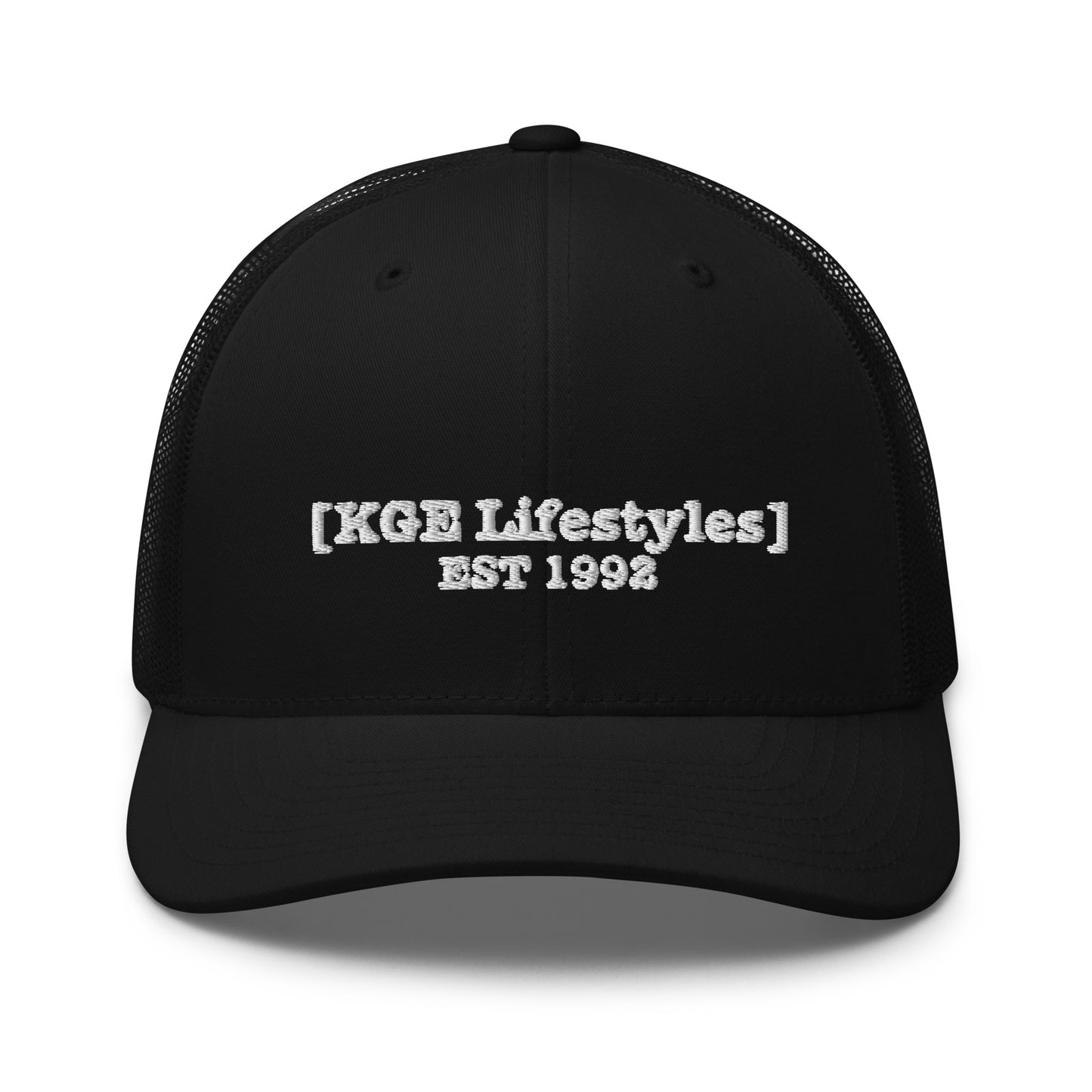 White KGE Lifestyles Retro - Low Profile Trucker Cap