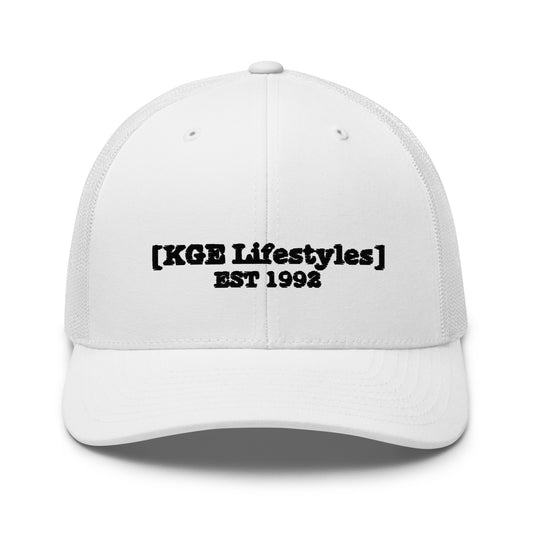 Black KGE Lifestyles Retro - Low Profile Trucker Cap