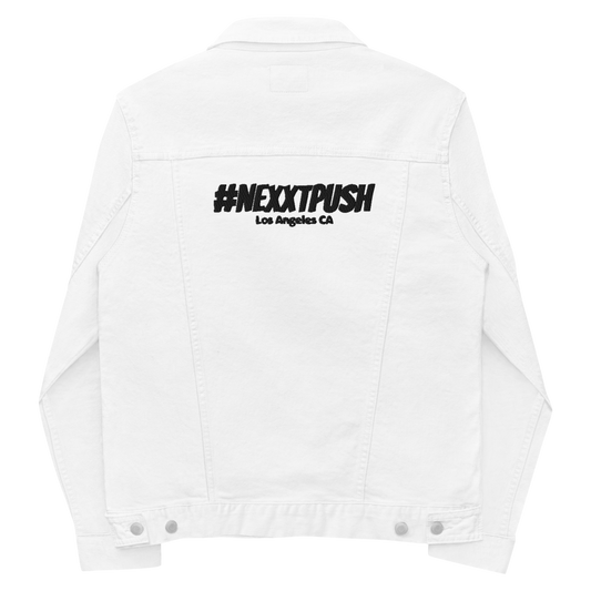 (New) Nexxtpush White denim jacket