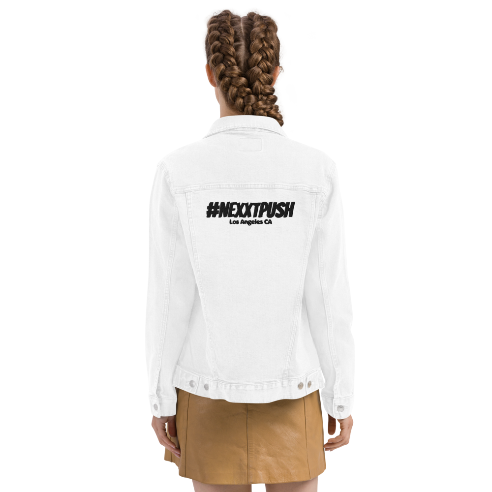 (New) Nexxtpush White denim jacket