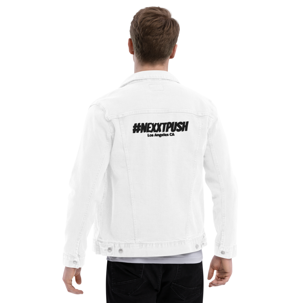 (New) Nexxtpush White denim jacket