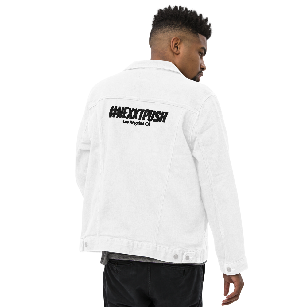 (New) Nexxtpush White denim jacket