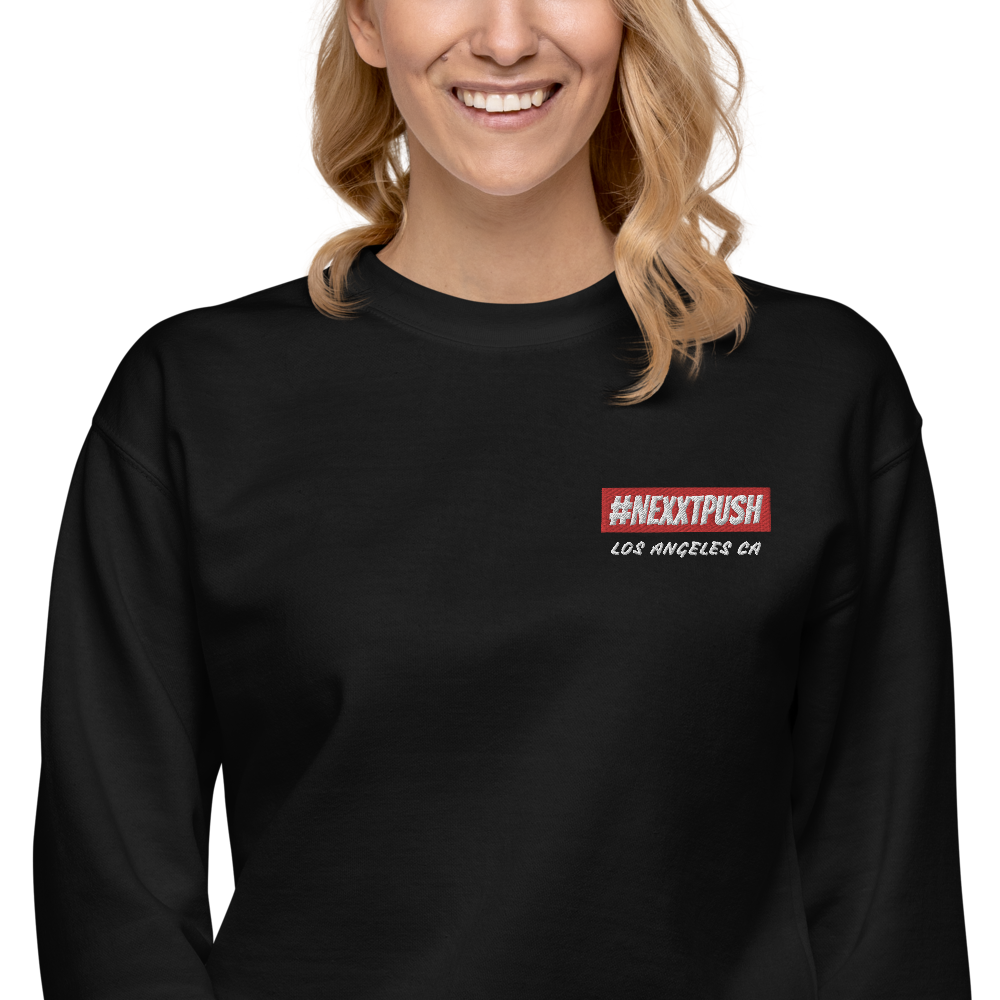 (New) #Nexxtpush Los Angeles Embroidered Unisex Fleece Pullover