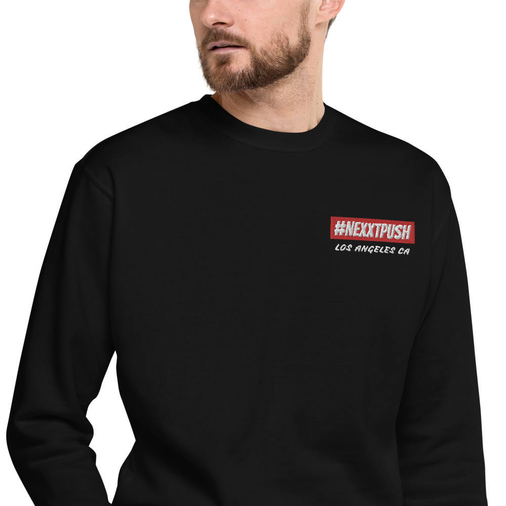 (New) #Nexxtpush Los Angeles Embroidered Unisex Fleece Pullover