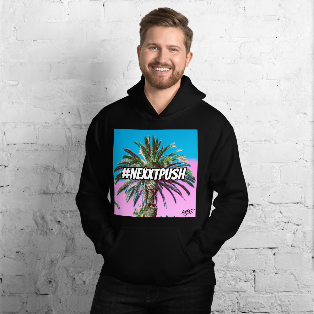 #Nexxtpush Cotton Candy Palm Tree Original Unisex Hoodie