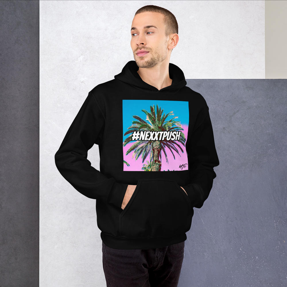 #Nexxtpush Cotton Candy Palm Tree Original Unisex Hoodie