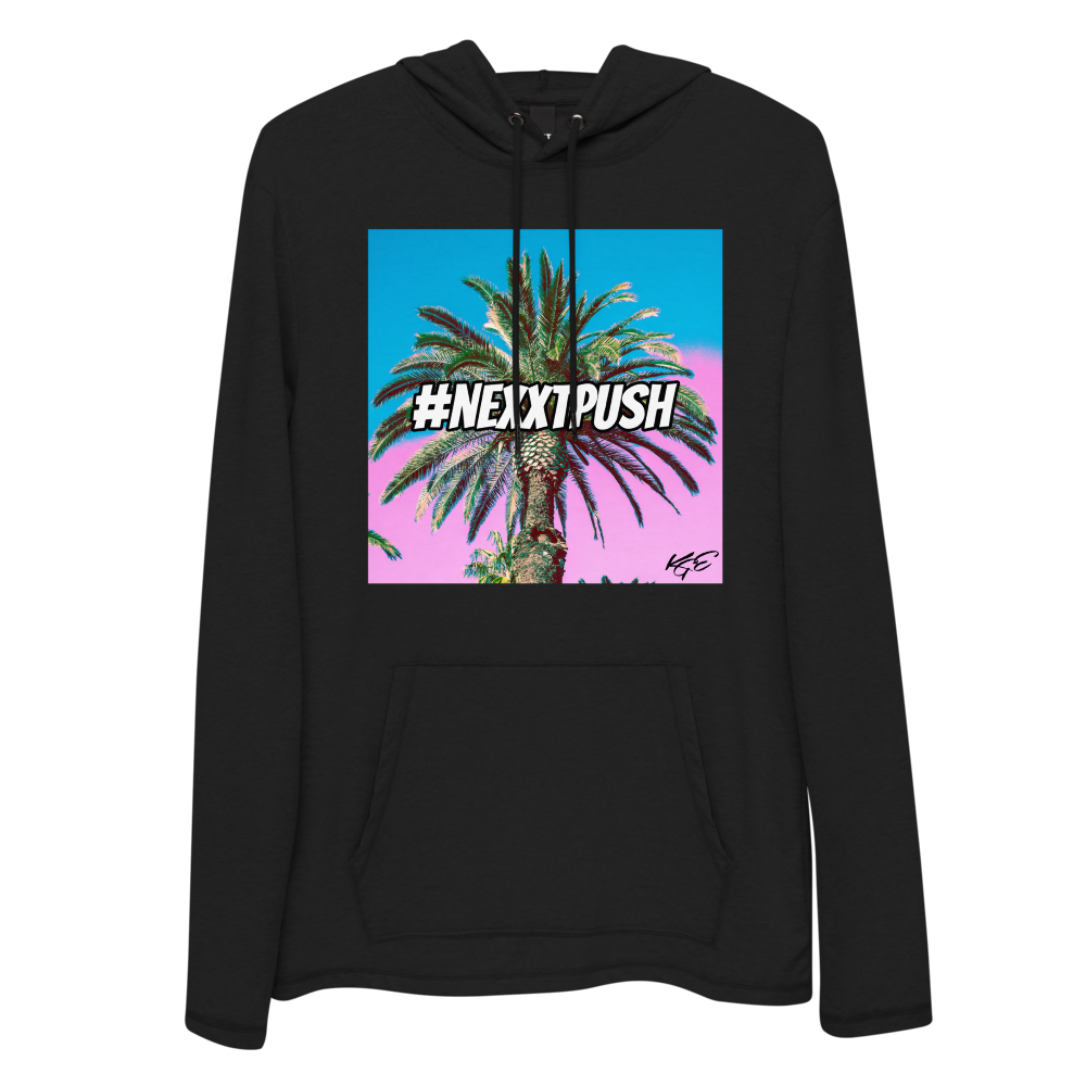 (NEW) Cotton Candy Palm Tree Unisex Lightweight Hoodie