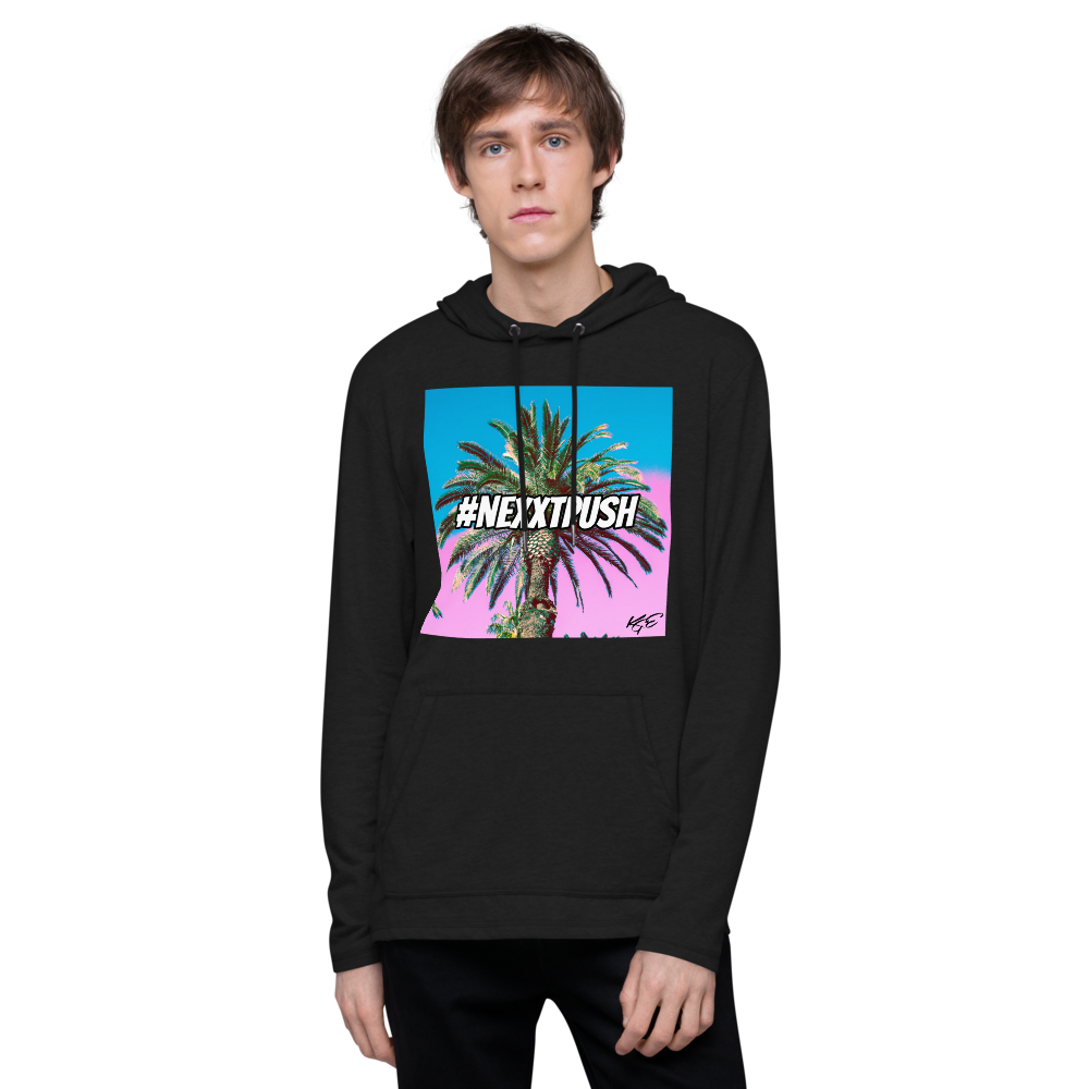 (NEW) Cotton Candy Palm Tree Unisex Lightweight Hoodie