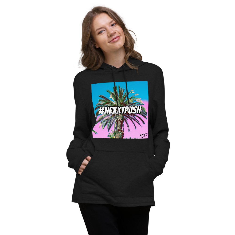 (NEW) Cotton Candy Palm Tree Unisex Lightweight Hoodie