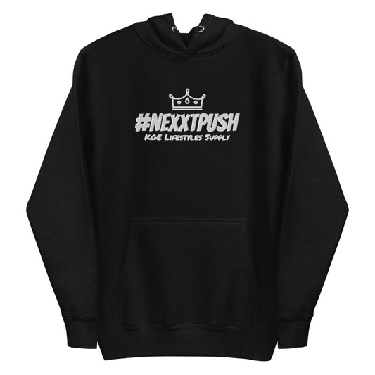 (New) #NEXXTPUSH Crown Embroidered Premium Slim Hoodie II