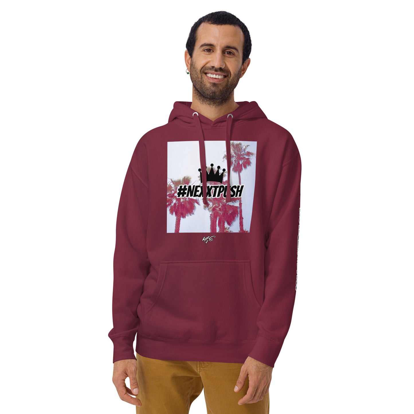#Nexxtpush Pacific Crown Premium Maroon Hoodie
