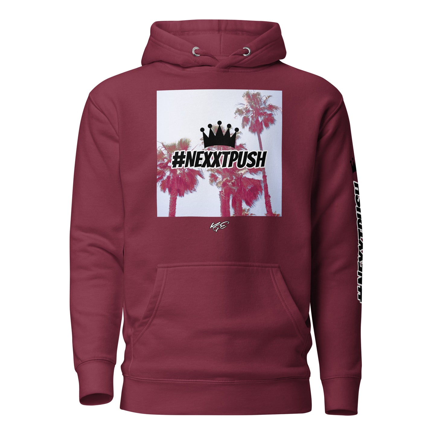 #Nexxtpush Pacific Crown Premium Maroon Hoodie