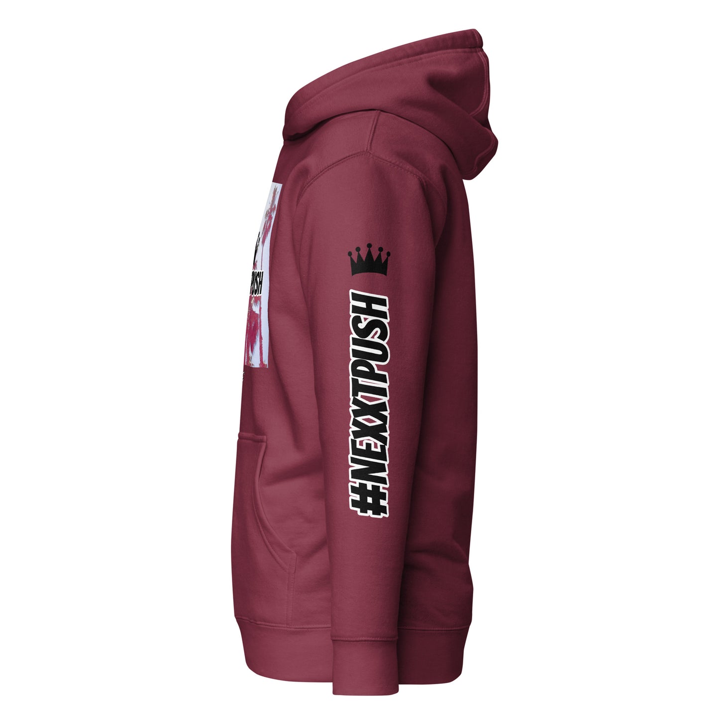 #Nexxtpush Pacific Crown Premium Maroon Hoodie