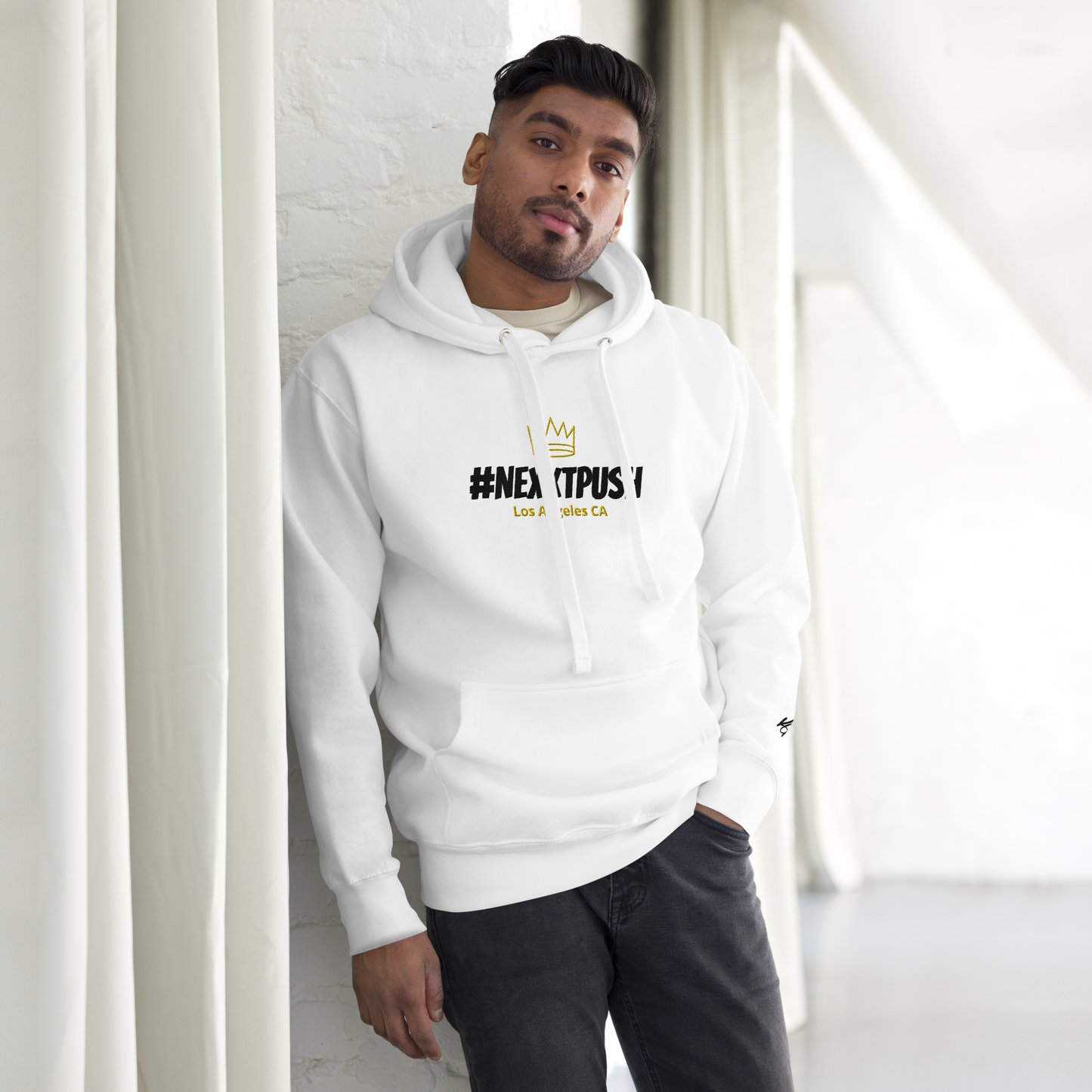 #Nexxtpush Royalty Embroidery Slim Premium Hoodie