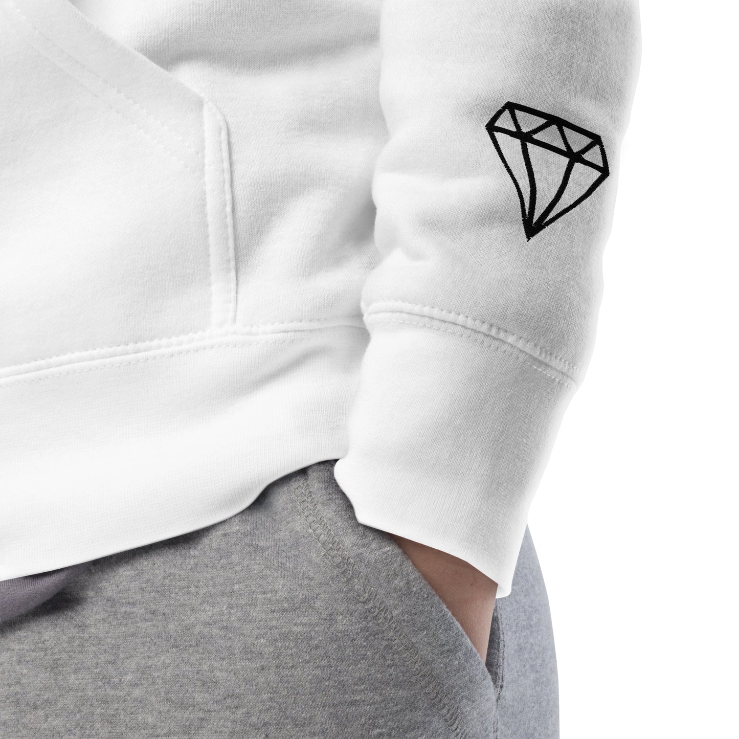 KGE Unlid - Black Embroidery Unisex Premium Hoodie