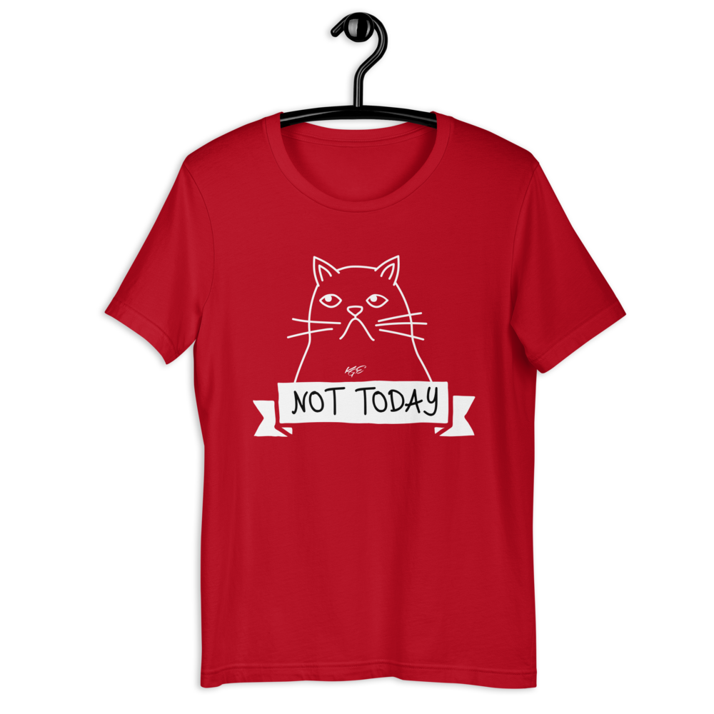 (Big Size) CAT-O-GRAPH - "Not Today" - Premium Tee