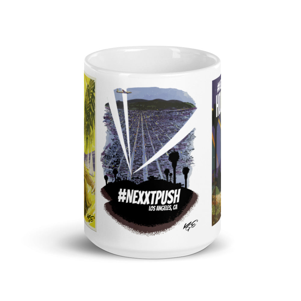 #Nexxtpush Vintage Hollywood CA Mug
